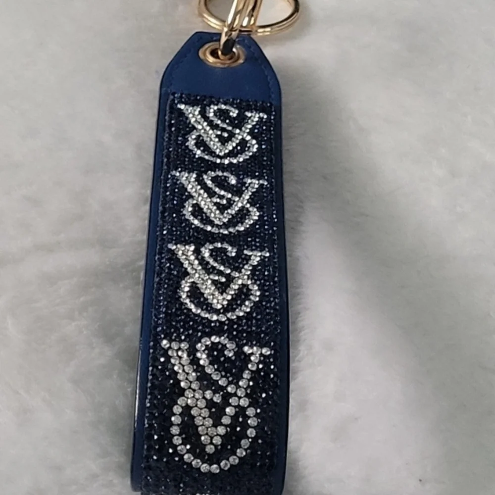 Nwt VS Wristlet Keychain Blue sapphire and Silver With Rhinestone.Read Full Post - Picture 11 of 12